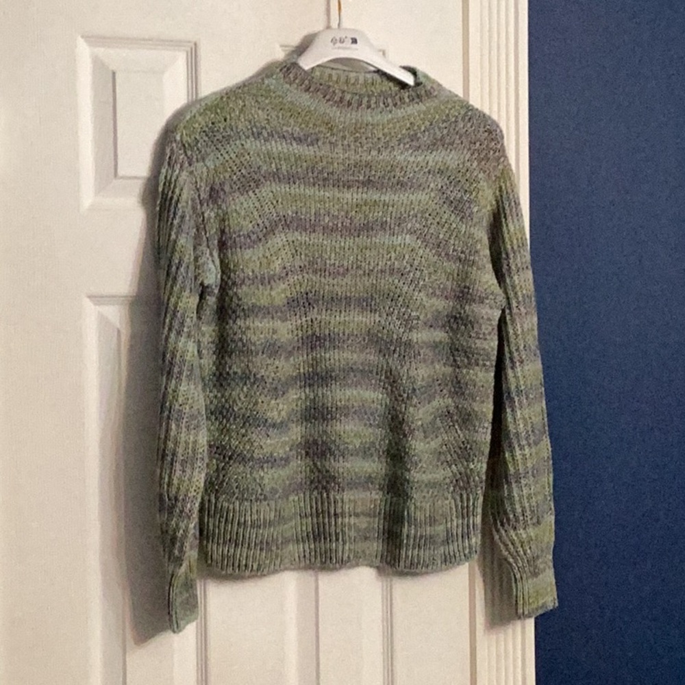 NWT NIC + ZOE Party Mix Shaker Rib Stitch Knit Turtleneck Long Sleeve Sweater -M - Picture 5 of 5